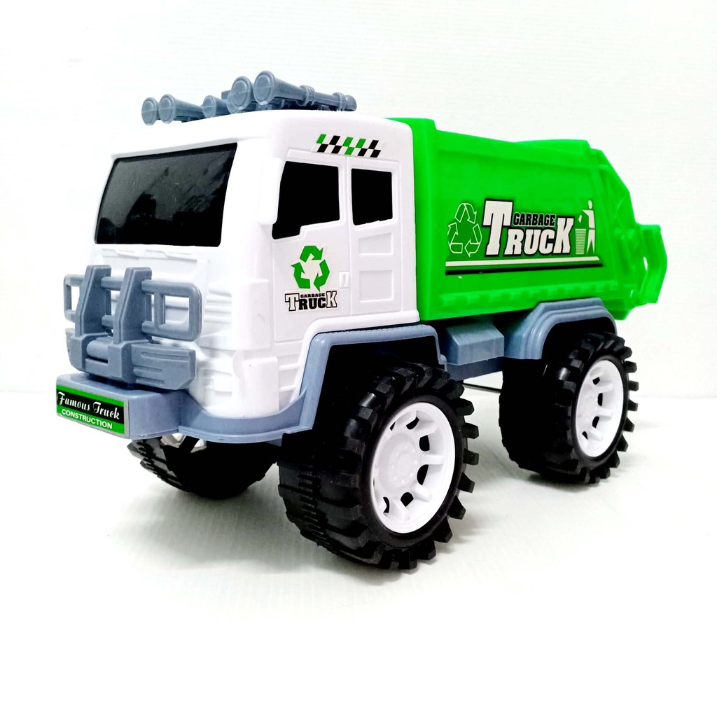 GARBAGE TRUCK รถขยะ รถเก็บขยะ รถเด็กเล่น ฝาท้าย เปิดได้ ยาว 34 ซม. สูง 17 ซม. ตรงปก พร้อมส่ง  326