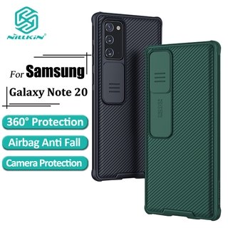 Nillkin Camshield Pro เคส สำหรับ Samsung Galaxy Note 20 หรูหรา PC ยาก เคสโทรศัพท์ พร้อมระบบกันสไลด์กล้องฝาหลังกันกระแทก เคสมือถือ