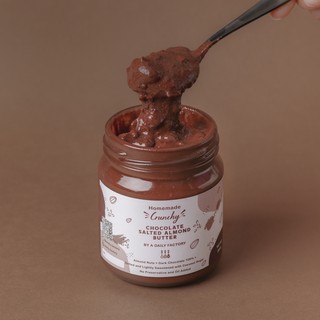 เนยถั่ว อัลมอนด์ เนยถั่วคลีน รส Crunchy Chocolate Salted Almond Butter