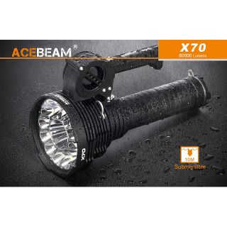 ไฟฉายแรงสูง Acebeam x70   60,000lumens  ที่สุดของไฟฉาย ปี 2019