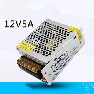 CRX Switching Power Supply สวิตชิ่งเพาเวอร์ซัพพลาย 12V 5A 60W(สีเงิน)