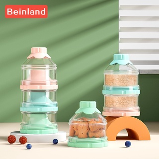 Beinland กล่องเก็บนมผง ซีเรียล อาหารเด็กทารก แบบพกพา 3 ชั้น