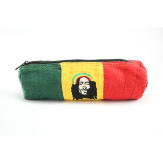 สินค้าราสต้า Pencil Case Green Yellow Red กระเป๋าใส่ดินสอใยธรรมชาติสีสัญลักษณ์ราสต้า