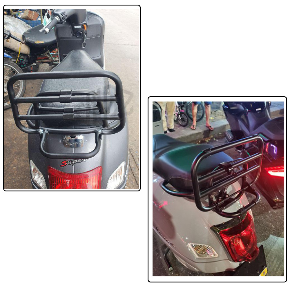 Universal Scooter Rear Rack Motorcycle Rear Luggage Rack - CNC Aluminum ...