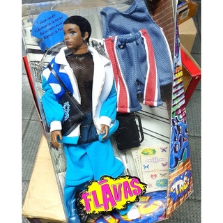 RARE 2003 MATTEL Barbies Boyfriend Flavas TRE Blue Jacket Movable Arms Legs Body ตุ๊กตาแฟนบาร์บี้ ดัดแขนขาได้ เฟลวาส สำ