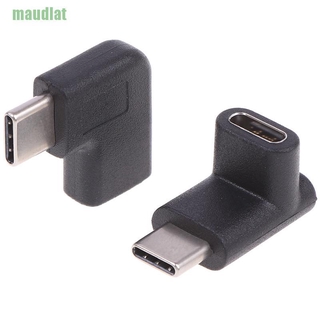 ♡ตัวแปลง USB 3.1 Type C ตัวผู้ เป็นตัวเมีย มุมขวา 90 องศา