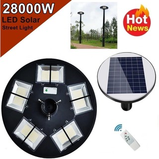 โคมไฟถนน UFO 10ทิศทาง LED 22000W -  28000W  Square Light  โคมไฟโซลาร์เซลล์ พลังงานแสงอาทิตย์ Solar Street Light