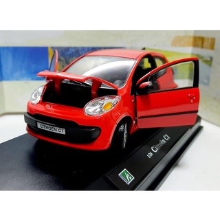 โมเดลรถซีตรอง Citroen C1 Scale 1:24 รุ่นปี 2005 โมเดลรถเหล็ก รถโมเดล งานคุณภาพลิขสิทธิ์แท้แบรนด์ Cararama เพื่อสะสม