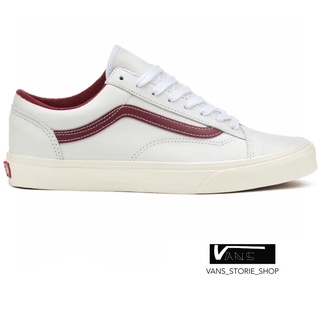 VANS SYLE 36 SPORT LEATHER PORT ROYAL WHITE SNEAKERS สินค้ามีประกันแท้