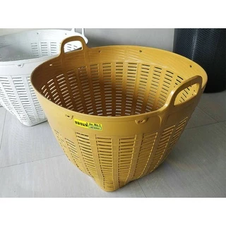 เข่งเบอร์1สีทึบ นน.เข่ง3kg.ขนาด 66 cm.x 51.5 cm.อย่างหนา นิ่มเหนียว เนื้อหนา ใบใหญ่ บรรจุ50kg. HDPE