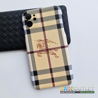 เคส Iphone12 pro max | mini | Iphone11 series burberry เบอเบอรี่ หนัง คลุมกล้อง งานสวย