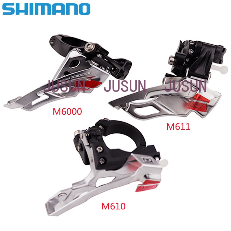 Shimano Deore FD-M610 FD-M611 FD-M6000 Deore LX FD-T670 3X10 ความเร็วด้านหน้า Derdillear