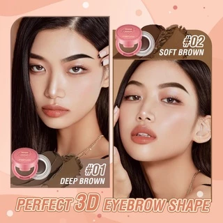 Pinkflash 2-in-1 ครีมเขียนคิ้ว และผงเจล อายไลเนอร์ โพเมด กันน้ํา กันเปื้อน เม็ดสีสูง ติดทนนาน อเนกประสงค์