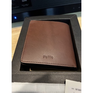 FOLIO รุ่น Khoon Large Bifold Wallet กระเป๋าสตางค์ไซต์กว้าง ผลิตจากหนังฝอกฝาด หนังเป็นธรรมชาติ