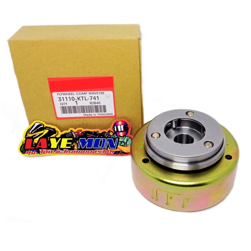 ล้อแม่เหล็ก จานไฟ พร้อมวันเวย์ รุ่นสตาร์ทมือ honda ดรีม99 เวฟ100 ยูบ๊อก เวฟ100s wave110s ไลน์ฟาน ไทเ