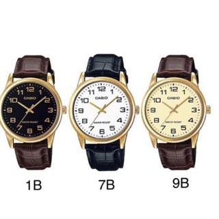 Casio Standard นาฬิกาข้อมือผู้ชาย สายหนัง รุ่น MTP-V001GL,MTP-V001GL-1B,MTP-V001GL-7B,MTP-V001GL-9B