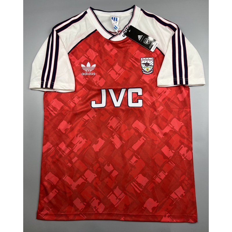 เสื้อบอล ย้อนยุค อาเซนอล เหย้า 1990 Retro Arsenal Home เรโทร คลาสสิค 1990-92