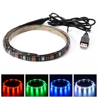 moo shop ไฟเส้น Multi-color RGB 90cm 5050 SMD LED กันน้ำ พร้อม USB Cable