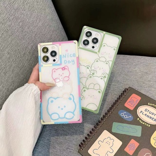 CS53 เคสโทรศัพท์มือถือการ์ตูน เคสไอโฟน 7-13Pm สินค้าใหม่🐻🐻‍❄️🌈 เคสหมีซิลิโคน หมีน่ารัก