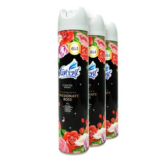 Air freshener AIR FRESHENER SPRAY FARCENT 320ML ROSE PACK3 Air freshener desiccant Home use น้ำหอมปรับอากาศ สเปรย์ปรับอา