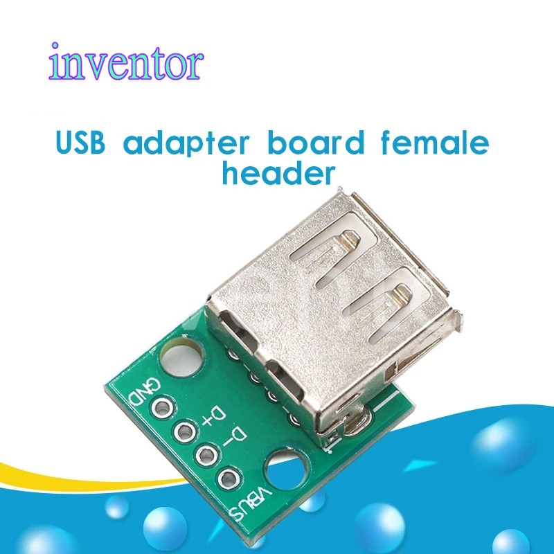 5PCS Type A Female Usb To Dip 2 . 54 มม. Pcb ตัวเชื่อมต่อ Usb Pcb ซ็อกเก็ตเชื่อมต่อ Usb
