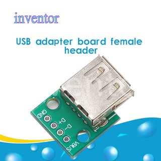 5PCS Type A Female Usb To Dip 2 . 54 มม. Pcb ตัวเชื่อมต่อ Usb Pcb ซ็อกเก็ตเชื่อมต่อ Usb