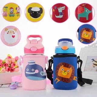ShopAt.Two[CN-3162] กระเป๋าใส่กระติกน้ำ(ไม่มีกระติกน้ำ)ลายการ์ตูนพร้อมสายสะพาย