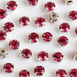 กรงเล็บเพชรคริสตัล Rhinestone DIY สําหรับเย็บผ้า 100 ชิ้น / แพ็ค
