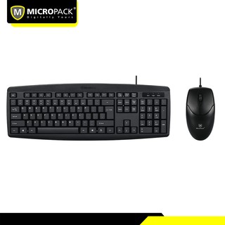 MicroPack KM-2003 Keyboard &amp; Mouse Wired USB Cable ประกัน 1 ปี