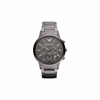 EMPORIO ARMANI นาฬิกาข้อมือผู้ชาย รุ่น AR2454 Classic Chronograph Gun Metal Dial - Gun Metal