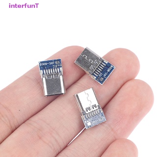 [InterfunT] ซ็อกเก็ตเชื่อมต่อ USB 3.1 Type C 14 Pin ตัวเมีย 10 ชิ้น [ใหม่]