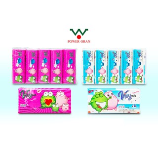 VIVY SOFT PACK กระดาษทิชชู่ วีวี่ 150 แผ่นคู่ แพค 5 ชิ้น