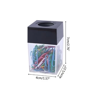 WIN Square กล่องเก็บสําหรับคลิปหนีบกระดาษ Organizer คลิปหนีบกระดาษแม่เหล็กสําหรับ Cas