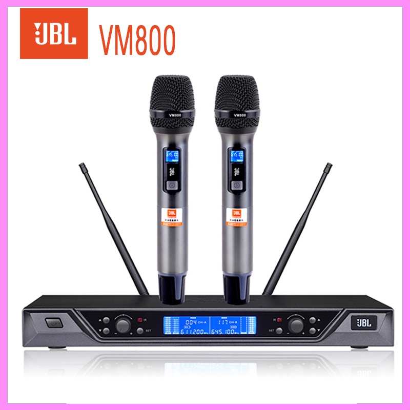 ไมค์ลอยไร้สาย ไมโครโฟนไร้สาย ไมค์โครโฟน ไมค์ลอย JBLแท้ VM800 ไมค์ไร้สาย ไมค์ร้องเพลง ไมค์คาราโอเกะ ไ
