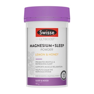 แบรนด์ SWISSE สูตร Megnesium + Sleep Powder รส Lemon &amp; Hone (สินค้า pre-order)