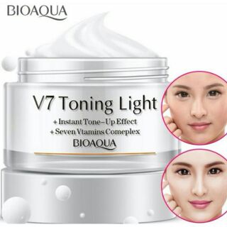 พร้อมส่ง⛅BIOAQUA  ครีม V7 ที่มาแรงที่สุดในตอนนี้ ช่วยปรับผิวให้ขาวกระจ่างใสผิวดูเนียนนุ่มน่าสัมผัส🙅อ่านก่อนกดสั่งสินค้า