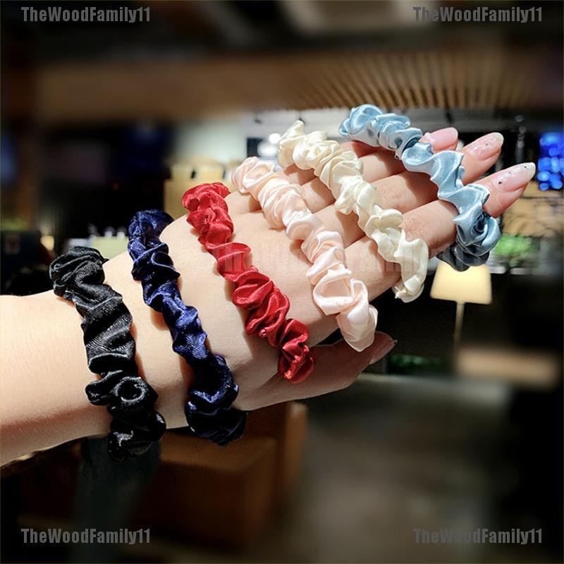 TWF 6pcs Glitter Hair Rope Women Elastic Ponytail Holder Scrunchie Hair