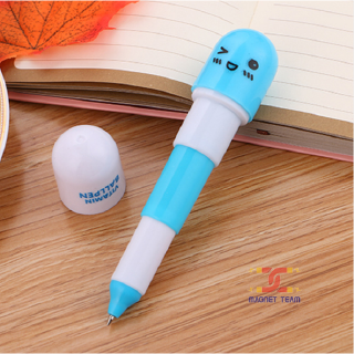 ปากกาแคปซูล ปากาลูกลื่นหมึกน้ำเงิน ปากกา ปากกาแฟนซี ปากกาแฟชั่น อุปกรณ์การเรียน เครื่องเขียน✏️  mt99