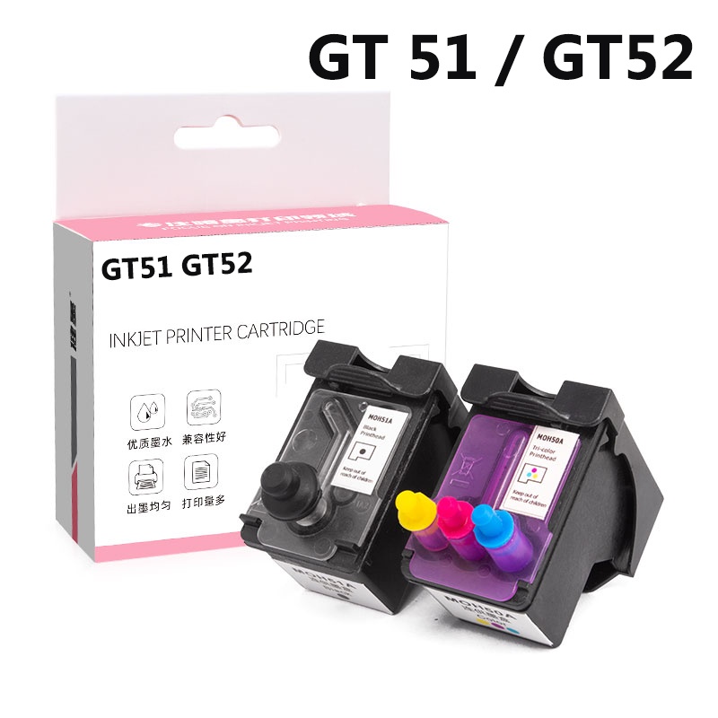 Hp Gt51 JB06AA(M0H51A M0H503/GT51 GT52)  X4E75AA(GT53) Black /Color for GT5820/GT5810 HP Printhead G