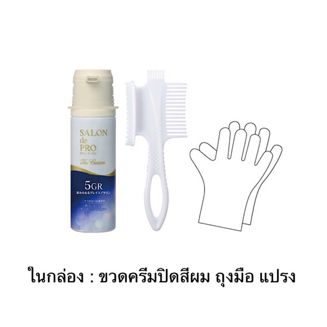 ครีมโฟมปิดผมขาว Salon de Pro จาก Dariya สีนํ้าตาลดำ เบอร์ 6 เกรดพรีเมี่ยมของญี่ปุ่น ทำง่าย