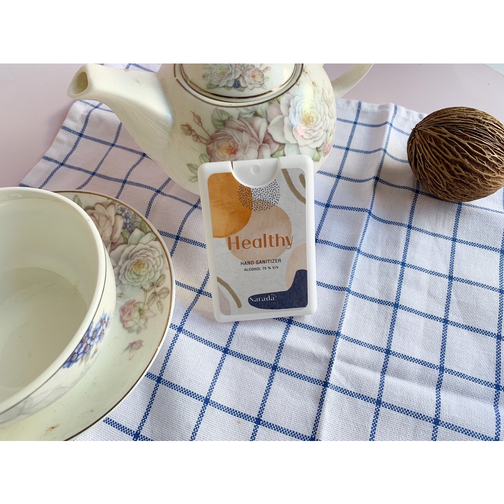 ❤️ สเปรย์แอลกอฮอล์ พกพาสะดวก!!! ถนอมผิว แห้งเร็ว Alcohol Spray 20 ml by NaradaAsia ❤️++20ml การ์ดสีขาว++