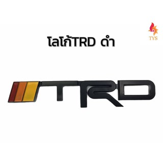 โลโก้ TRD สีดำ ติดรถ Toyota  ขนาด 2.5 cm x 15 cm