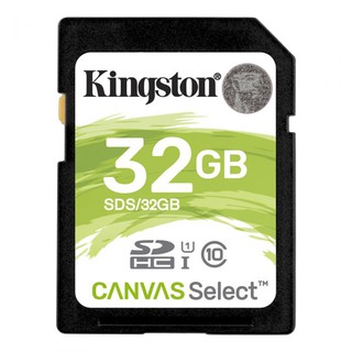 KINGSTON CANVAS SELECT SDHC 32GB 80MB/S R CLASS10 (SDS/32GB) ประกัน synnex 3 ปี