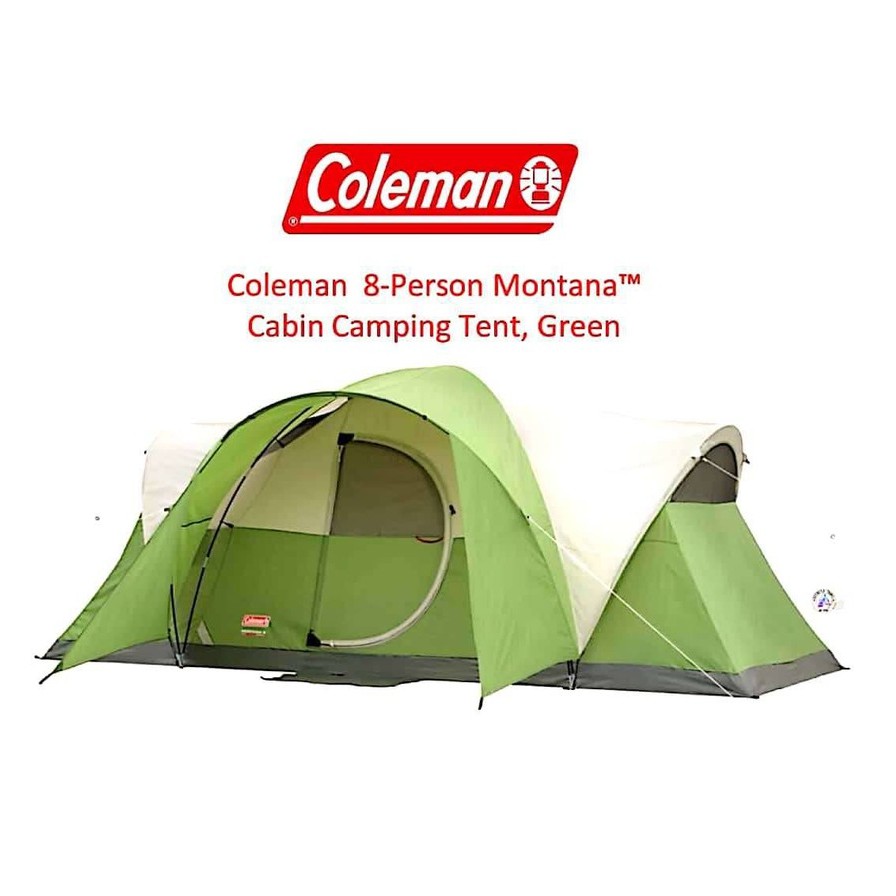 Coleman 8-Person Tent  Elite Montana เต็นท์โคลแมน ขนาด 8 คน สีเขียว