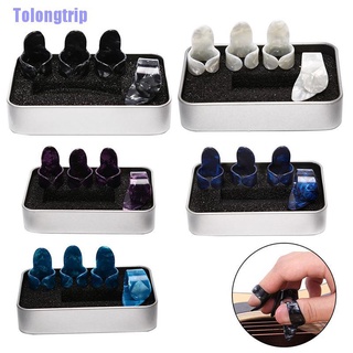 Tolongtrip&gt; ปิ๊กกีตาร์ 1 นิ้วโป้ง 3 นิ้ว สําหรับกีตาร์ไฟฟ้า 4 ชิ้น