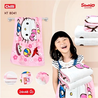 i-Biley ผ้าขนหนู Hello Kitty kt-8041 Size 24x48 นิ้ว ผ้าขนหนู ลายลิขสิทธิ์แท้ 100%