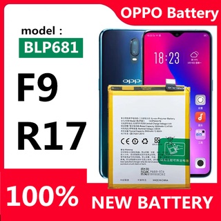 แบตเตอรี่ oppo F9 แบตแท้ แบตออฟโป้F9 แบตF9 แบตOppoF9 battery (BLP681)