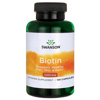 Swanson Premium Biotin 5000 mcg 100 Caps