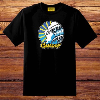 เสื้อยืดสีขาวผู้ชาย - เสื้อยืด GNARLY WAVE คัดลอกมาอย่างเดียว (PINTURA GAMIT) (ซิลค์สกรีน ดิจิตอล)