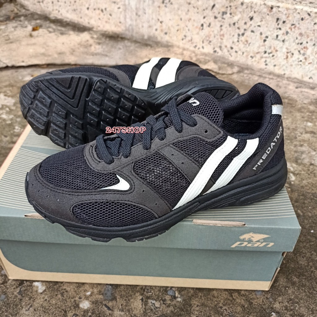 รองเท้าออกกำลังกาย รองเท้าวิ่ง แพน PAN PREDATOR BLACK PF-16K1-AW พร้อม ...